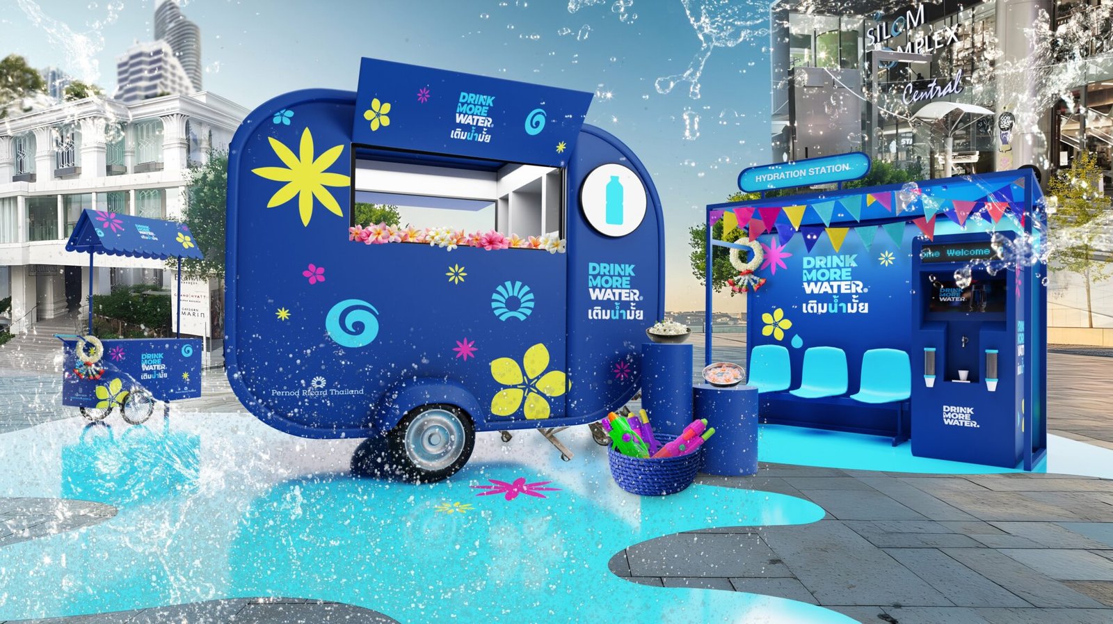 ‘Drink More Water’ campaign echoes ‘drinking responsibly’ in Bangkok for Songkran 2025 