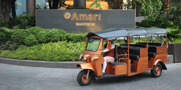 Amari Bangkok helps guests explore the city with its new electric tuk-tuk service